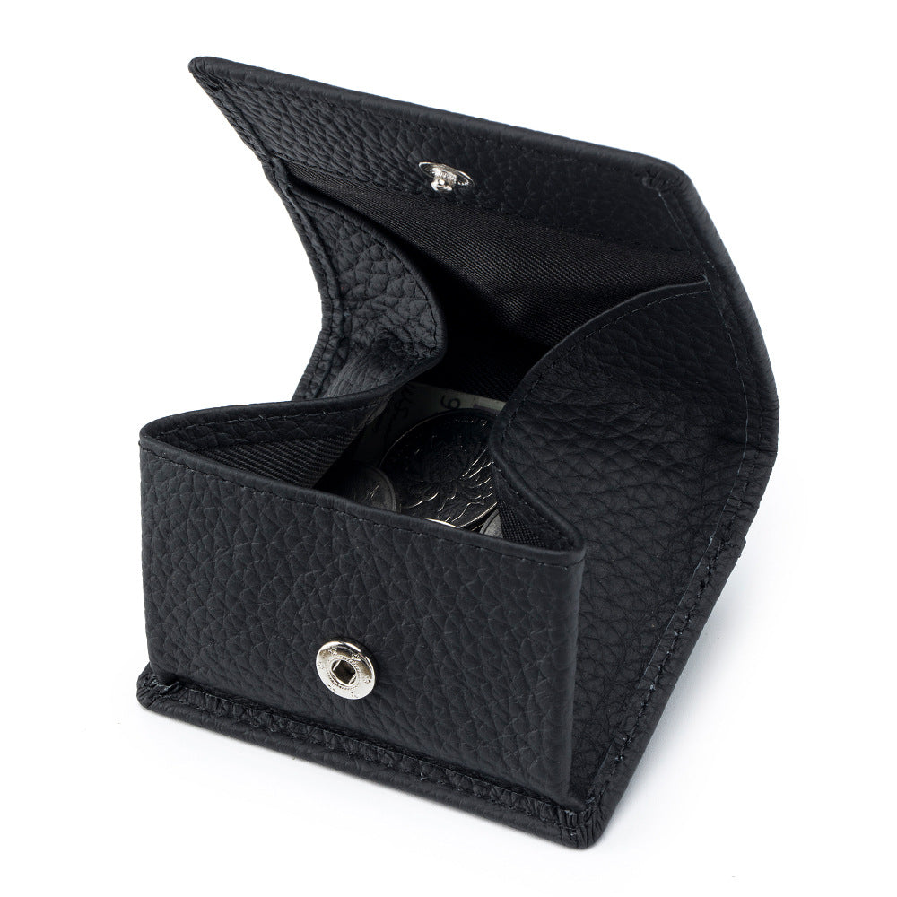 Genuine Leather Snap Mini Coin Wallet Women N6B208