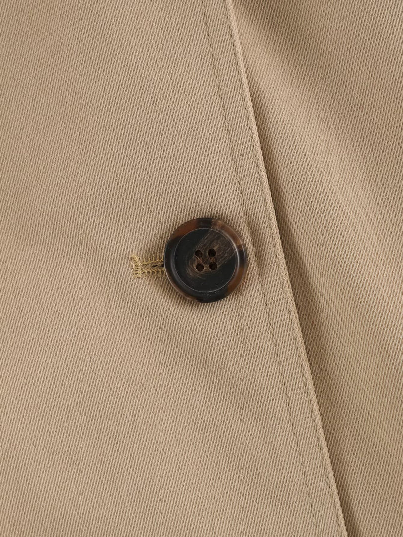Single-Breasted Notch Lapel Belted Trench Coat N6G168