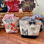 Load image into Gallery viewer, Heavy Embroidery Fabric Earphone Pouch Travel N6F175
