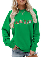 Load image into Gallery viewer, Four Dachshunds Hearts Print Crewneck Sweatshirt N6H048