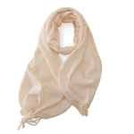 Load image into Gallery viewer, Imitation Cashmere Solid Scarf Shawl Fringe Women N6H228