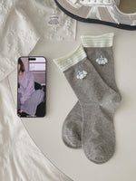 Load image into Gallery viewer, Dog Pattern Cotton Mid-Calf Socks  M5A045