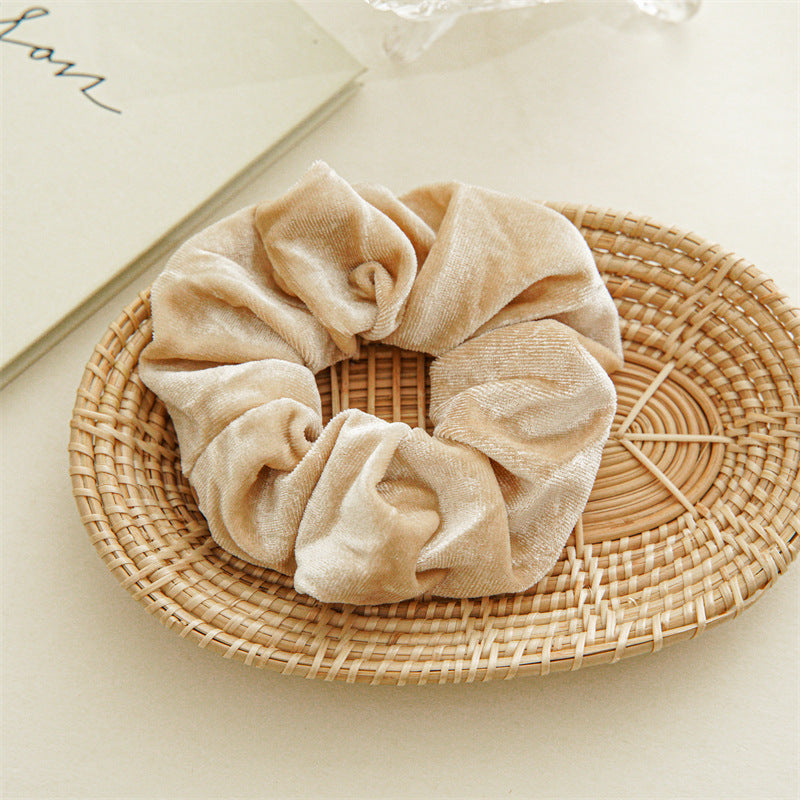 Oversized Velvet Continuous Loop Hair Tie S5P425
