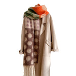 Load image into Gallery viewer, Polka Dot Faux Wool Wrap  M5A242