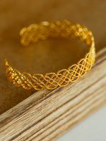 Load image into Gallery viewer, Lace Openwork Geometric Cuff Bracelet Women N6C006