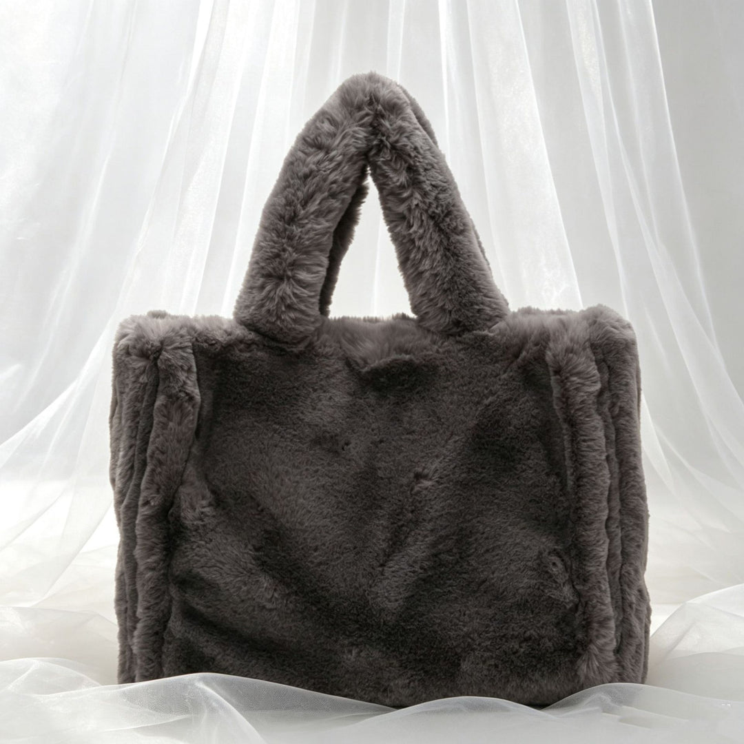 Women's Plush Large Tote Handbag N6J176