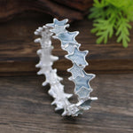 Load image into Gallery viewer, Enamel Asymmetrical Star Stretch Bangle Women N6C216