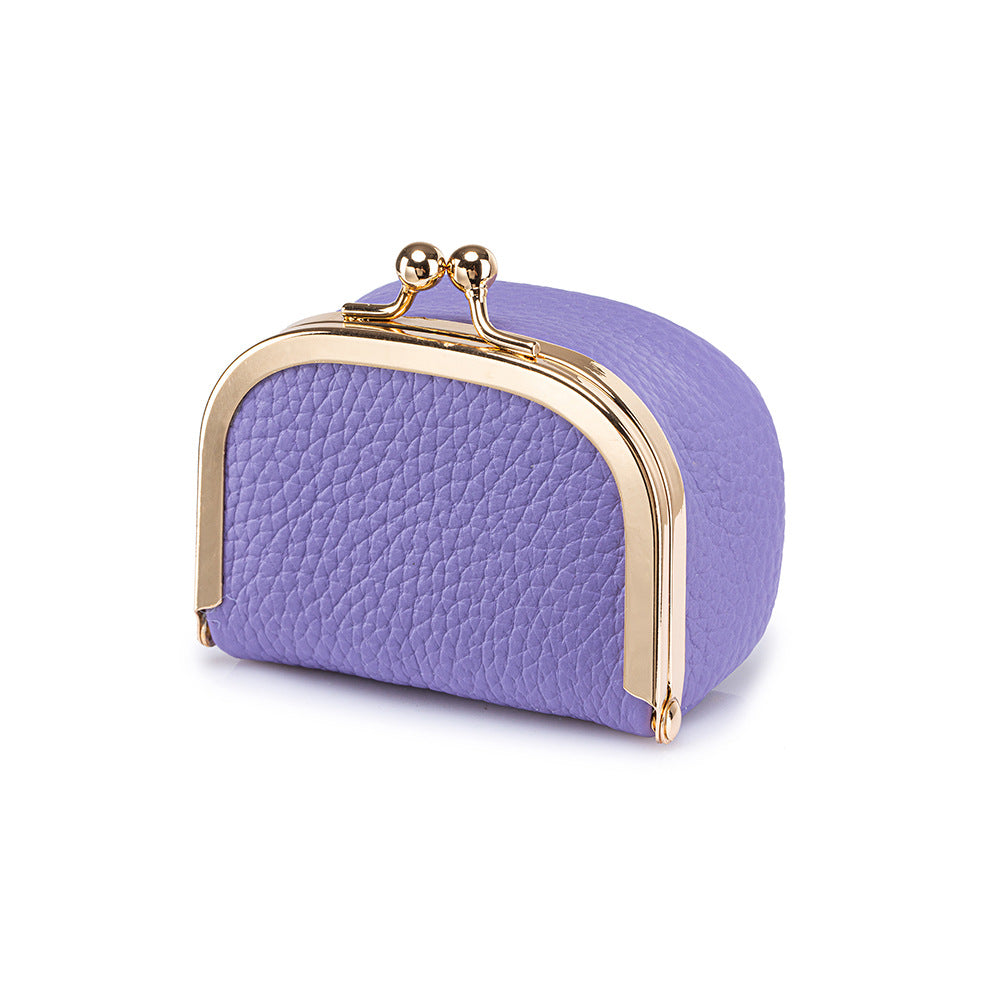 Women's Top-Grain Leather Mini Coin Purse N6J229