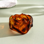 Load image into Gallery viewer, Oversized Resin Ombré Pleated Geometric Bangle N6H086