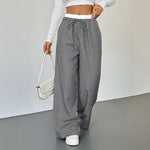 Load image into Gallery viewer, Contrast Stripe Straight Pant Lightweight Black N5Z543
