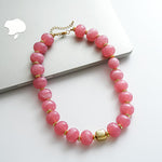 Load image into Gallery viewer, Vintage Acrylic Ombré Beaded Geometric Necklace N6H068