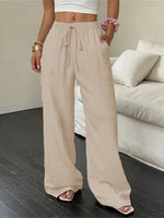 Load image into Gallery viewer, Textured Straight Leg Pants Women N6D147