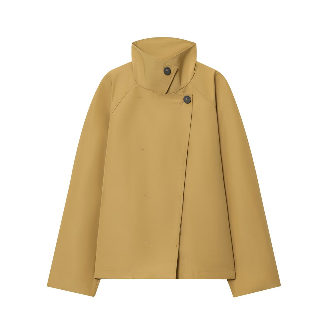 Commuter Solid Trench Coat Women Yellow N5A408