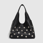 Load image into Gallery viewer, Perforated Bucket Bag with Rivet Accents  S5P471