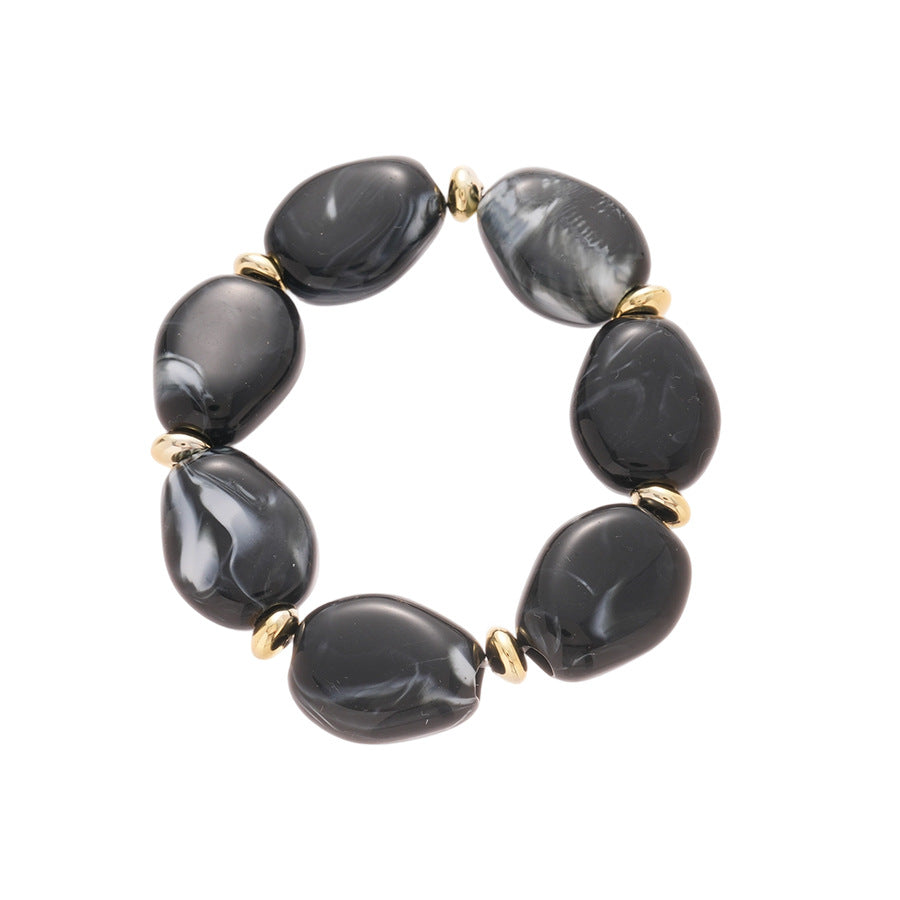 Acrylic Irregular Oval Bracelet Statement Artistic N6F080