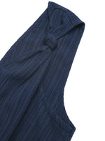 Load image into Gallery viewer, Sleeveless V Neck Textured Tie-Waist Jumpsuit Shorts N6C259