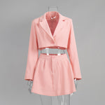 Load image into Gallery viewer, Cropped Blazer Mini Set Structured Mid Heavy N5Z396
