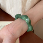 Load image into Gallery viewer, Acrylic Irregular Flower Geometric Open Cuff Bracelet N6F093