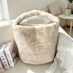 Load image into Gallery viewer, Women's Plush Leopard Print Tote Shoulder Bag N6J155