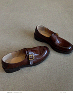 Load image into Gallery viewer, Genuine Leather Platform Loafers Women N6C141