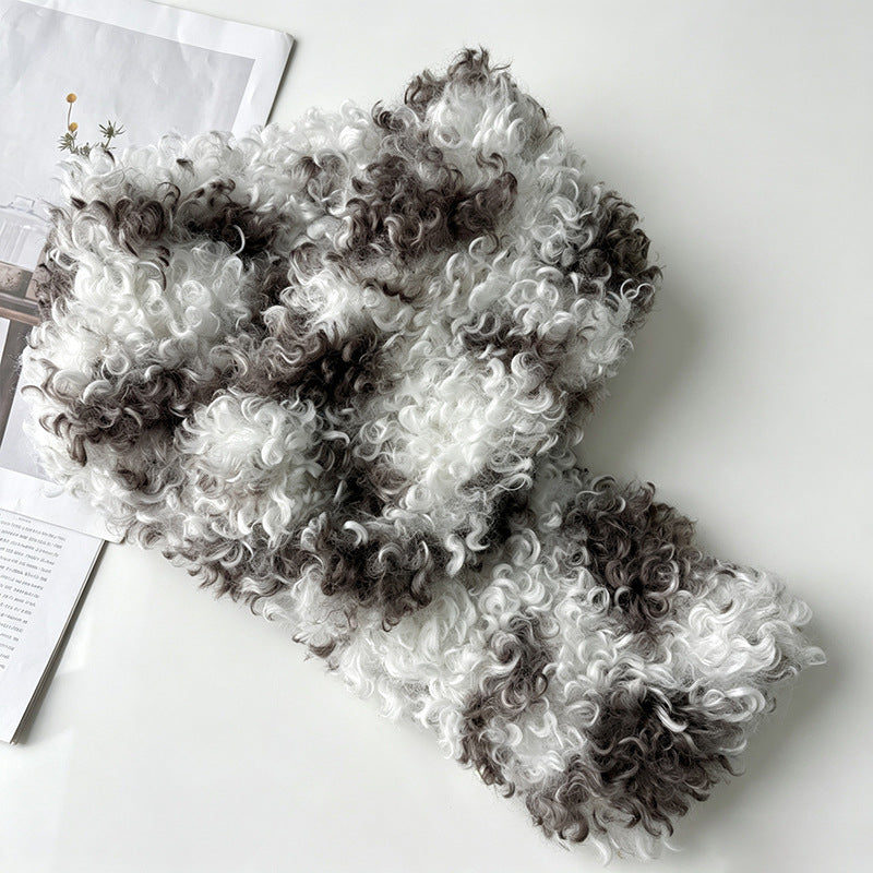 Unisex Plush Shearling Magnetic Neck Warmer N6J129