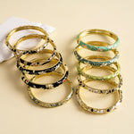 Load image into Gallery viewer, Womens Floral Rhinestone Alloy Bracelet N6K128