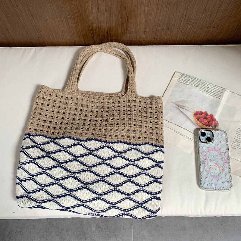 Crochet Openwork Boho Hobo Bag Women N6C051