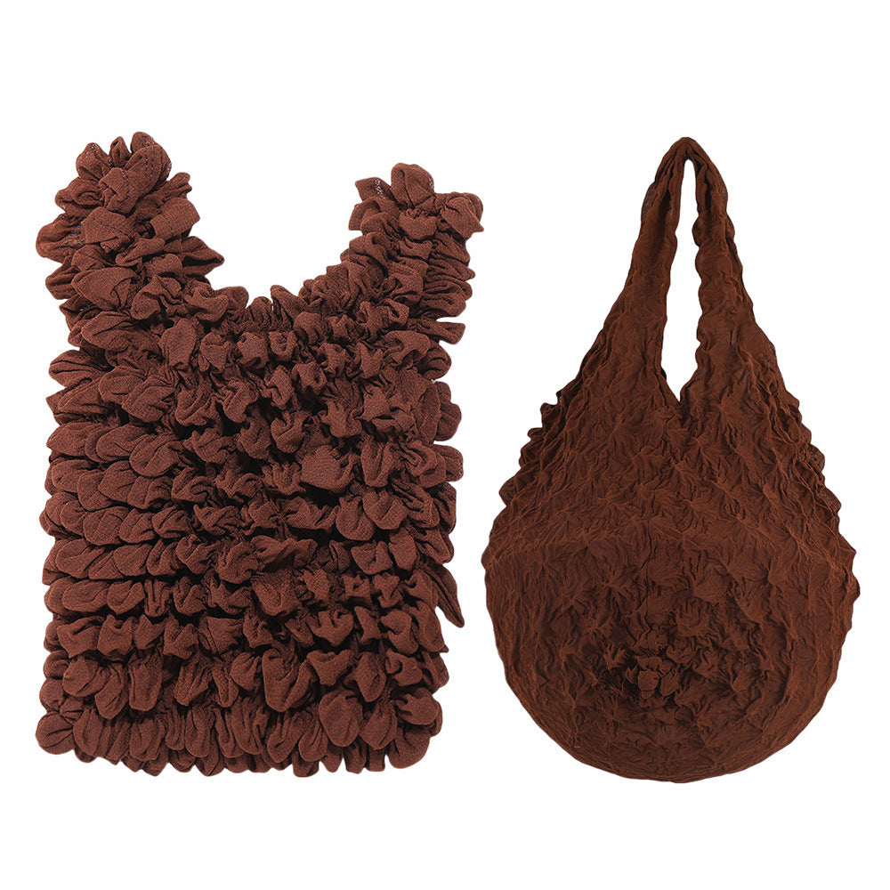 Shirred Expandable Pouch Polyester Multi Color  S5P285