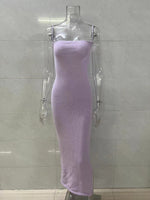 Load image into Gallery viewer, Sexy Backless Knit Beach Club Slip Dress Women N6D079