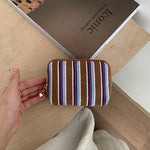 Load image into Gallery viewer, Striped Fabric Jewelry Pouch N6J268