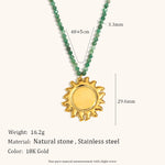 Load image into Gallery viewer, Baroque Pearl Sun Starfish Necklace Steel Gold Plated S5P220

