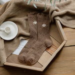 Load image into Gallery viewer, Thermal Wool Blend Mid Calf Socks Bear Pattern M5A041