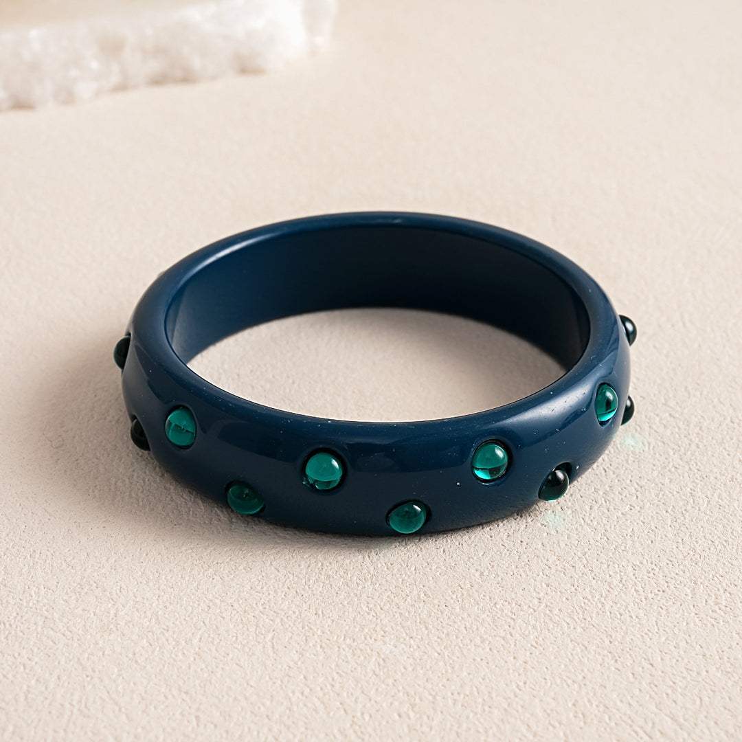 Womens Marbled Round Resin Bracelet N6K147