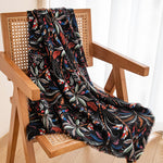Load image into Gallery viewer, Palm Pattern Faux Cashmere Wrap  M5A218