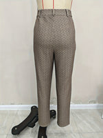 Load image into Gallery viewer, Knit Stretch Slim Straight Pants Women Khaki N6F237