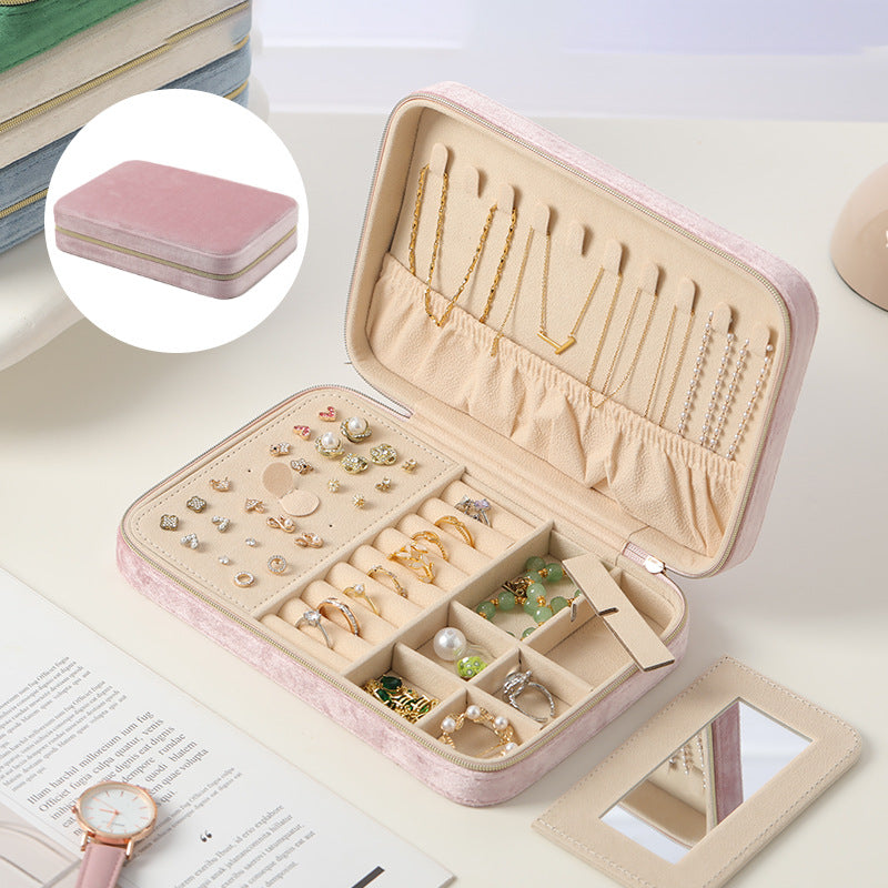 Multi-Function Velvet Jewelry Box  N6E071