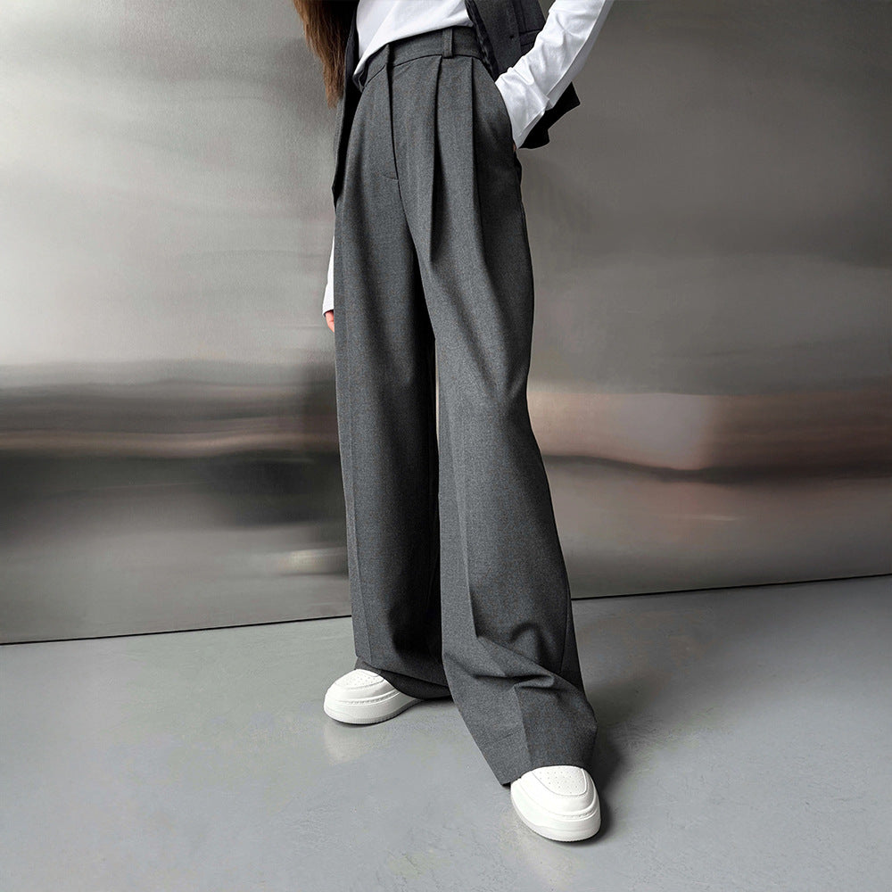 Fluid Wide Leg Pant Mid Rise Mid Weight N5Z464