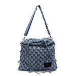 Load image into Gallery viewer, Grid Denim Convertible Backpack Multi-Position Carry  S5P295