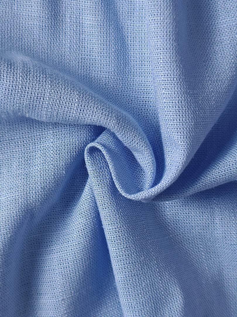 V-Neck Pleated Shirtdress Women Blue N6D142