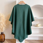 Load image into Gallery viewer, Solid Split Shawl Women Winter Warm Outerwear N6H239