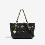 Load image into Gallery viewer, Diamond Quilted Chain Tote Bag PU Polyester S5P314