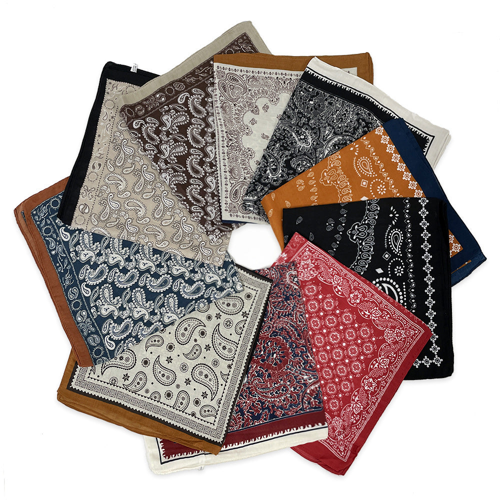 Paisley Bandana Scarf 70x70cm Houndstooth Hair Wrap N6G216