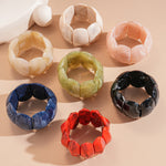 Load image into Gallery viewer, Acrylic Ombré Square Segment Statement Bangle Women N6H080