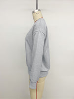 Load image into Gallery viewer, Casual Round Neck Bow Detail Loose Sweatshirt Women N6H295