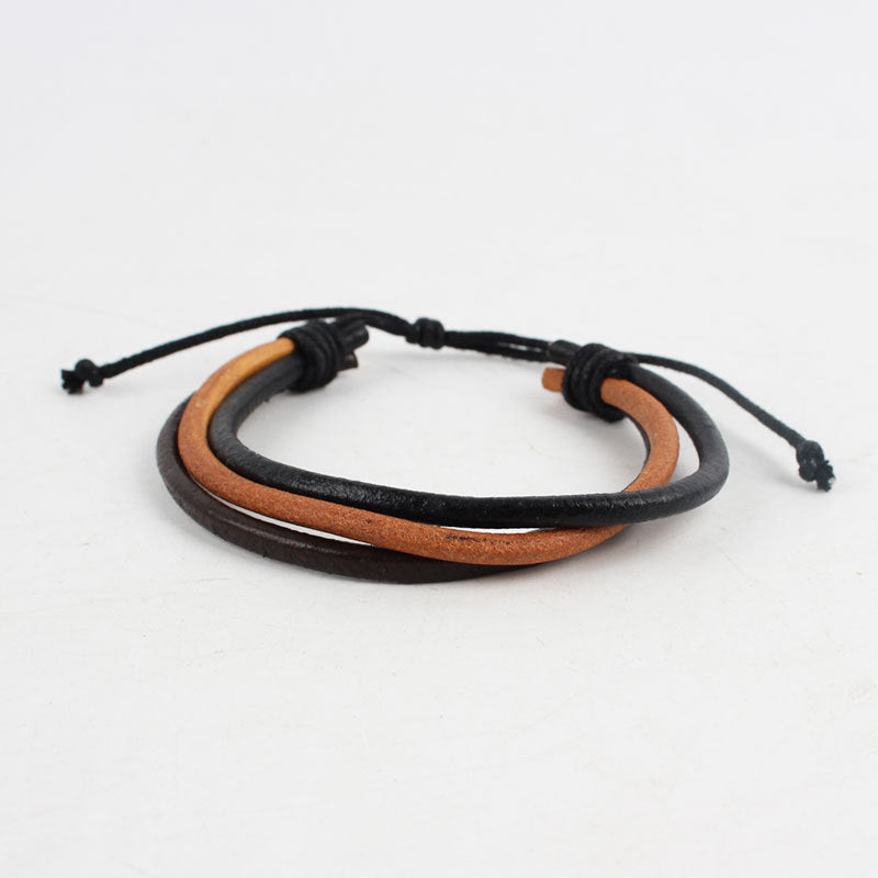 Leather Braided Bracelet S5P602