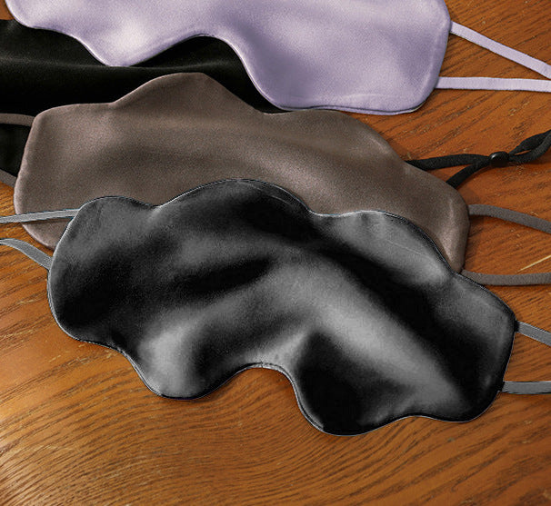 Silk Sleep Eye Mask Women Contoured Cloud Shape S5P820