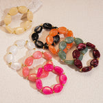 Load image into Gallery viewer, Acrylic Irregular Oval Bracelet Statement Artistic N6F080