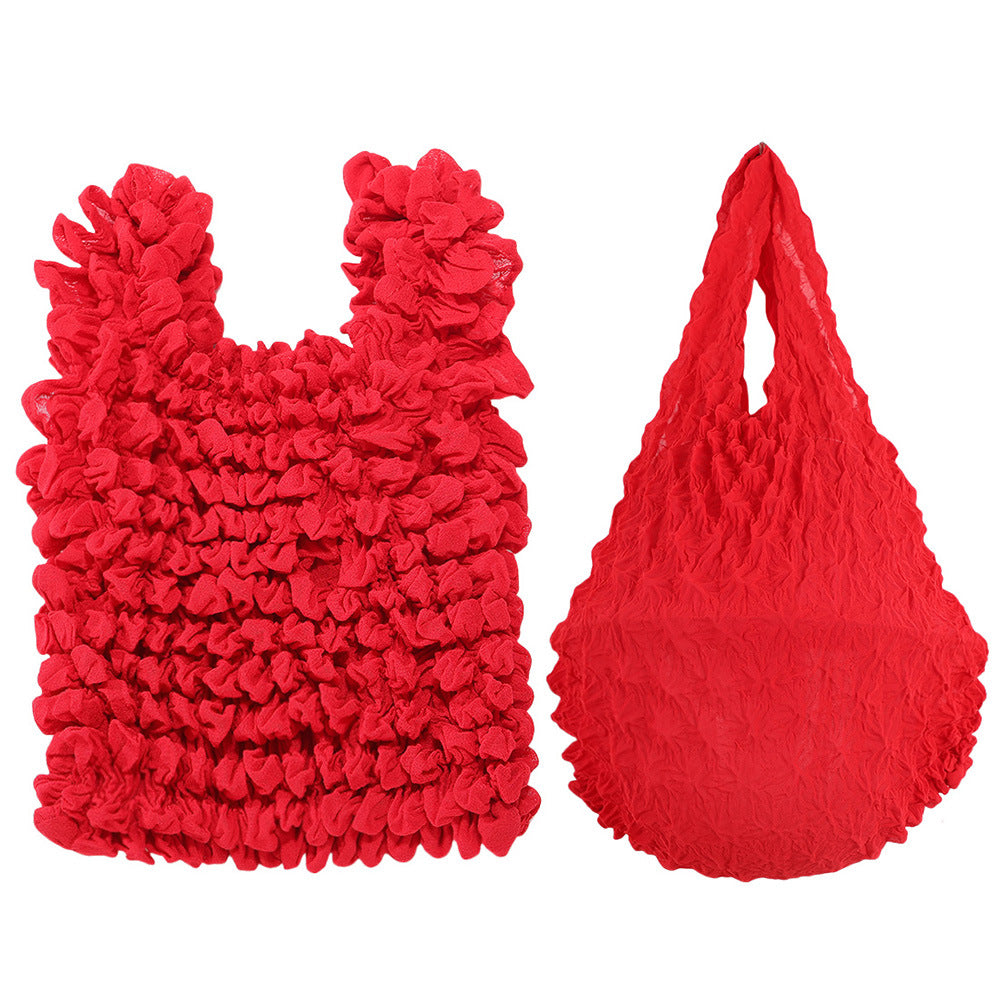 Shirred Expandable Pouch Polyester Multi Color  S5P285
