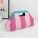 Load image into Gallery viewer, Women's Woven Striped Shell Knit Handbag N6J140