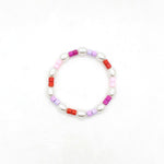 Load image into Gallery viewer, Seed Beads Bracelet Handwoven Color Block Pearl  S5P039